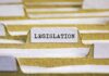 folder with label of legislation