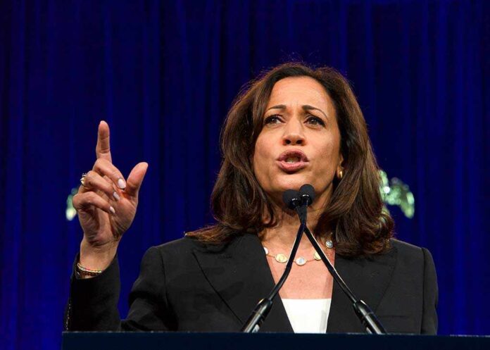 148779599 featured image Woman speaking passionately at a podium gesturing upward