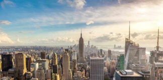 New York City skyline with Empire State Building