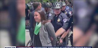 Lawmakers, protesters arrested at abortion rights rally in