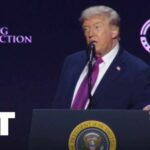 “Look at All the Fake News Back There” Trump as He Slams
