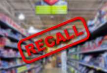 Eczema Cream Recall: Dangerous Bacteria Found! Recall warning over blurred grocery store aisle