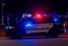 Mayor’s Wild Power Grab EXPOSED – Entire Police Dept. AXED! Houston police vehicle with emergency lights activated at night