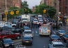World Cup Panic: Gunman Hunted Police activity on a city street with emergency vehicles.