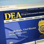 Jawboning Bombshell Hits Fifth Circuit DEA website homepage with gold badge and text