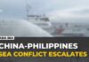 South China Sea Standoff Turns Risky China and Philippines coast guard clash: Ships collide, water cannon fired in south China sea