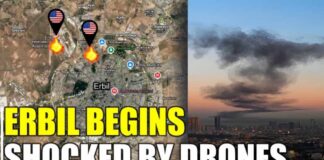 Both US backed Kurdish forces and US bases in Erbil on fire