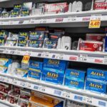 FDA Greenlights Painkiller Combo Pharmacy shelf with over-the-counter pain relievers