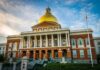 Maine Shockwave: Cousin Claim Goes Wild Massachusetts State House with golden dome and columns