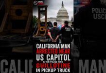 California Man Arrested Near US Capitol After Police Find Guillotine in Pickup Truck.