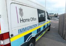 ICE Blitz Nets 1,226 — Alarming Rap Sheets Immigration enforcement van parked on a street