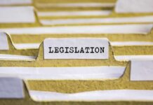File folder tab labeled legislation