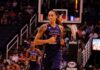 Chromosome Shirts Flagged — Jumbotron Picks Sides Basketball player running on court during game