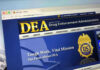 Mental Illness Ruling Shakes Murder Trial DEA website homepage with gold badge and text