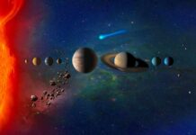 Youngest Planet STUNS NASA Solar system illustration with planets and asteroid belt