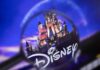 Magnifying glass over Disney castle logo