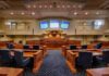 Texas Firestorm: Talarico’s ‘Abusive’ Line Courtroom interior with wooden benches and judge's bench