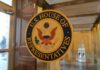 State Power Shake-Up Looms U.S. House of Representatives seal on a glass door