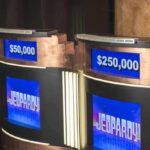 game show podiums with digital displays